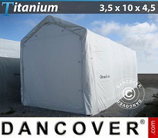 Tenda garage Titanium 3,5x10x3,5x4,5m, Branco