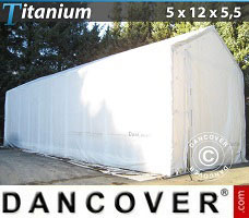 Tenda garage Titanium 5x12x4.5x5.5m, Branco