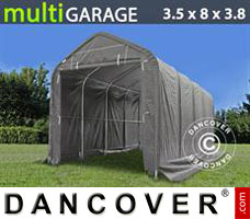 Tenda garage multiGarage 3,5x8x3x3,8m, Cinza