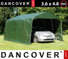 Tenda garage PRO 3,6x4,8x2,7m, PVC, Verde