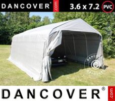 Tenda garage PRO 3,6x7,2x2,68m PVC, Cinza