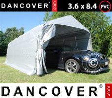 Tenda garage PRO 3,6x8,4x2,68m PVC, Cinza