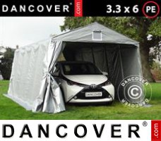 Tenda garage Portátil PRO 3,3x6x2,4m PE, Cinza