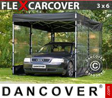 Tenda garage Garagem dobrável, FleX Carcover, 3x6m, Preto
