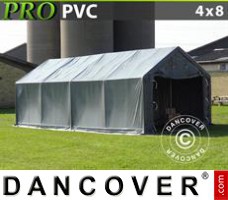 Tenda garage PRO 4x8x2x3,1m, PVC, Cinza