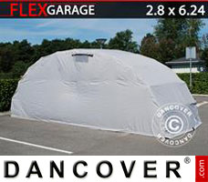 Tenda garage Garagem dobrável (Carro), 2,8x6,24x2,3m, Cinza