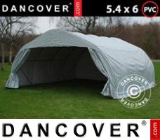 Tenda garage Garagem dupla portátil 5,4x6x2,9m PVC, Cinza