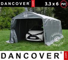 Tenda garage PRO 3,3x6x2,4m PVC, Cinza