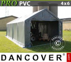 Tenda garage PRO 4x6x2x3,1m, PVC, Cinza
