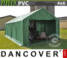 Tenda garage PRO 4x6x2x3,1m, PVC, Verde