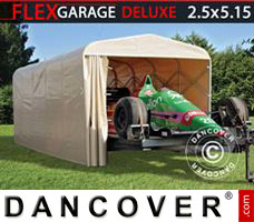 Tenda garage Garagem túnel dobrável (Carro), ECO, 2,5x5,15x2,15m, Bege
