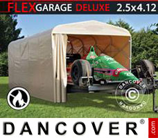 Tenda garage Garagem túnel dobrável (Carro), 2,5x4,12x2,15m, Bege