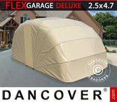 Tenda garage Garagem dobrável (Carro), 2,5x4,7x2m, Bege