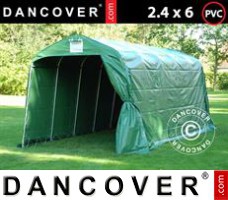 Tenda garage PRO 2,4x6x2,34m PVC, Verde